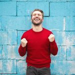 Man with red colour tshirt